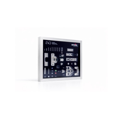 Демо-короб мебельной петли ЭVO BOYARD S913Sil/BL.1/263x210x30/2025